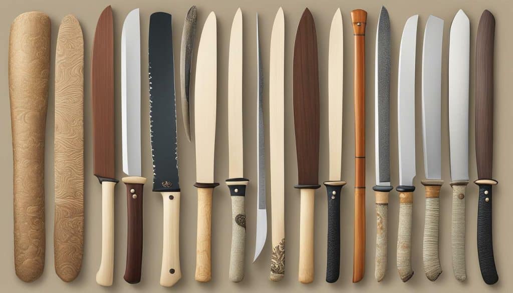 Types of wa knife handle materials